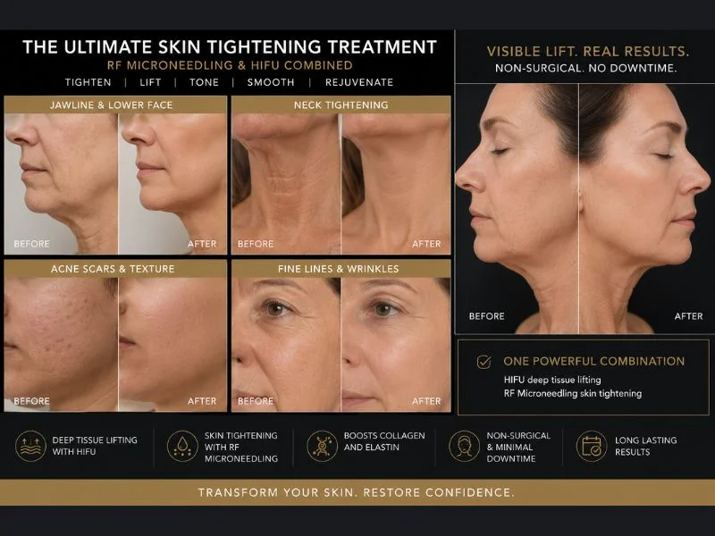 Results of combined treatment for the ultimate skin tightening treatment England